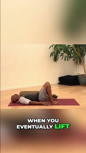 Yoga Bliss: Easy Supported Bridge Pose for Deep Relaxation