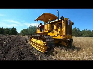 Caterpillar D4, RD6, D7 Operating at Scott Carver Threshers Show 2022 - Earthmoving, Plowing & More!