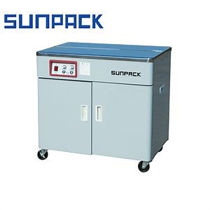 [Hot Item] Semi-Automatic Table Top Built-in Tape Reel Strapping Machine with Dual-Motor