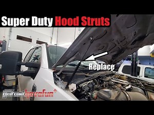 Ford F-150, F-250 & F-350 Hood Strut / Lift Support Replacement | AnthonyJ350