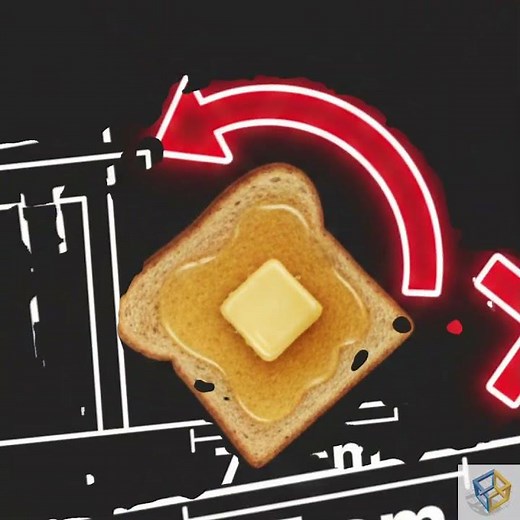 🧈 A MALDIÇÃO DA TORRADA: POR QUE A MANTEIGA SEMPRE VAI PARA BAIXO? 🤯