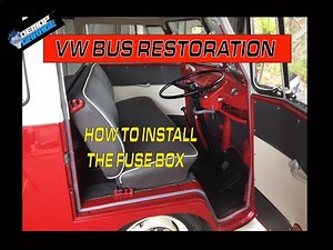 VW Bus Restoration - HOW TO MOUNT THE FUSE BOX PART 22 #vwrestoration