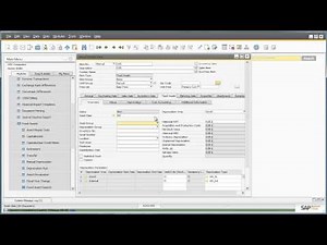 SAP Business One 9.0 - Fixed Assets