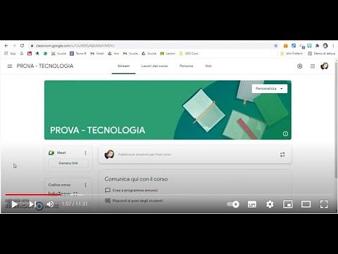 Tutorial classroom docenti