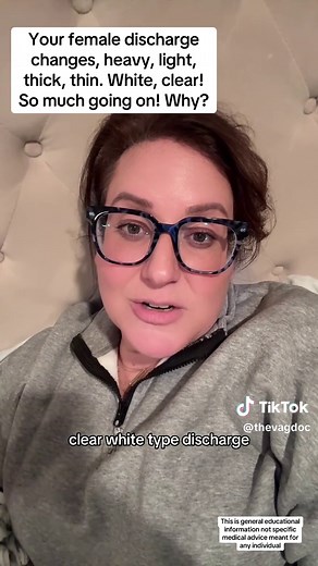 Your female discharge changes, heavy, light, thick, thin. White, clear! So much going on! Why? * This is general educational information not specific medical advice meant for any individual #discharge #vaginalproducts #ovulation #naturalcycles #cycle #hormones #menstralcycle #obgyn #thevagdoc