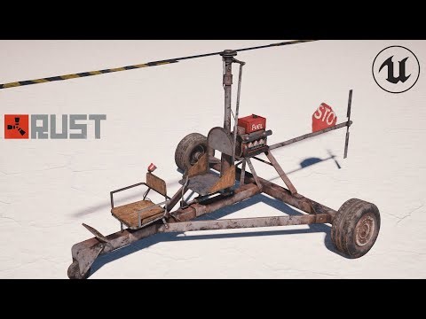 I recreated a minicopter from Rust in Blender and Unreal Engine 5
