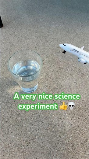 A very nice science experiment 👍💀 #rock #science #coolkid #aviation #wing