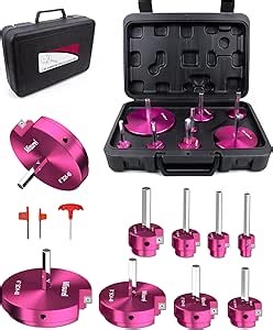 8 Pcs PVC Pipe Reamer Set - 1/2" to 4" Head Sizes, SCH40 & ABS PVC Pipe, Water Lines