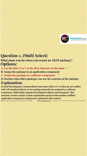 SAP C_ABAPD_2601 Exam Questions & Backend Developer ABAP Cloud Certification Guide