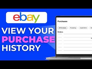 How to View Your Purchase History on eBay