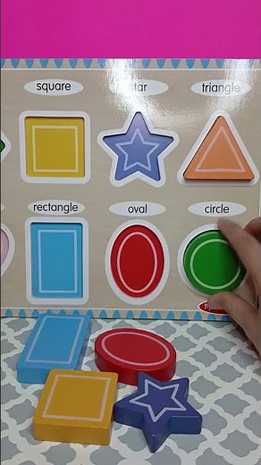 Super fun wooden shape sorter