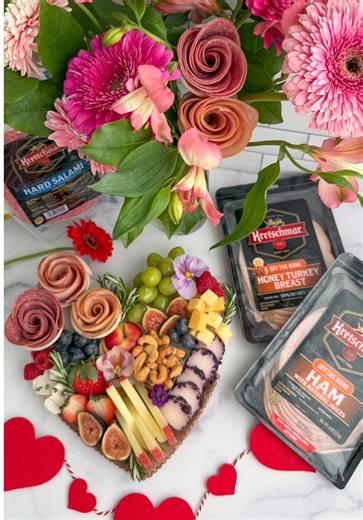 Delicious Valentine’s Roses Made from Deli Meats