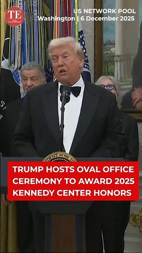 Trump Hosts Oval Office Ceremony as 2025 Kennedy Center Honorees Receive New Tiffany Medals