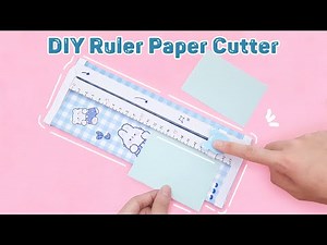 DIY ruler paper cutter | Handmade paper cutter | Diy paper cutter with ruler / Quyen Sach Nho