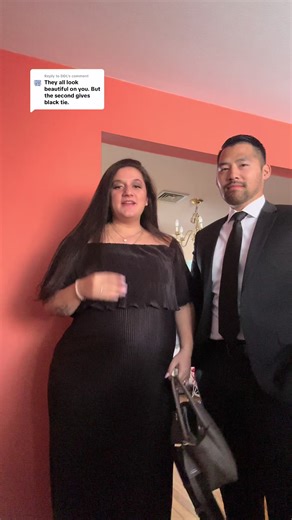 Replying to @DDL final decision on the dress! @Jimmy Nguyen @Prada @Sarah Michiko Designs @PinkBlush Maternity @INDOCHINO #thenguyens @Illume Fertility