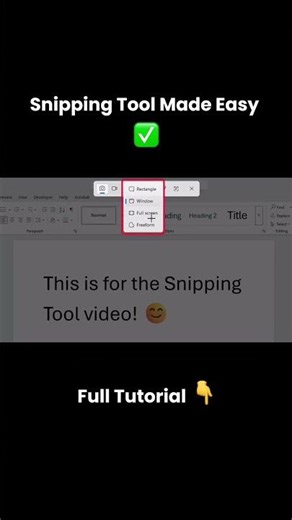 Learn Snipping Tool fast! #snipping #shorts #tutorial
