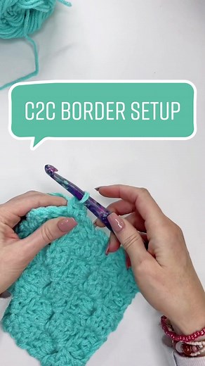 MJsOffTheHook (@mjsoffthehook) - C2C Border Setup: Free Crochet Pattern and Tutorial