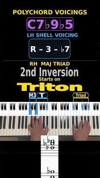 Dominant 7 Polychords – Major Triad Formulas for Jazz Piano #shorts