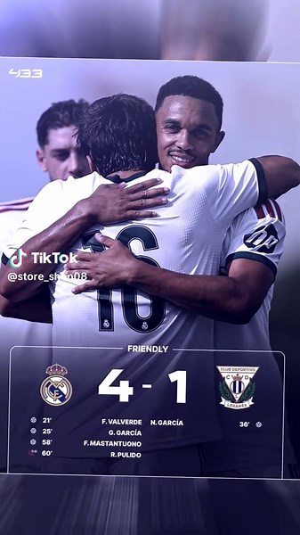 𝗙𝗧 : 𝗥𝗘𝗔𝗟 𝗠𝗔𝗗𝗥𝗜𝗗 𝟰-𝟭 𝗟𝗘𝗚𝗔𝗡𝗘́𝗦 ⚔️ || 𝘃𝗮𝗺𝗼𝘀𝘀!! 🤍🔥 - Los Blancos tampil menggila! 🤍🔥 Real Madrid menutup laga persahabatan dengan kemenangan meyakinkan 4-1 atas Leganés. Performa tajam, permainan solid, dan sinyal kuat bahwa Madrid siap menyambut musim baru. Hala Madrid! 👑⚽ - #realmadridfc🤍👑 #HalaMadrid #Leganes #FriendlyMatch #Madridistas