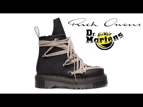 Dr. Martens x Rick Owens 1460 Megalace Boots | On Feet