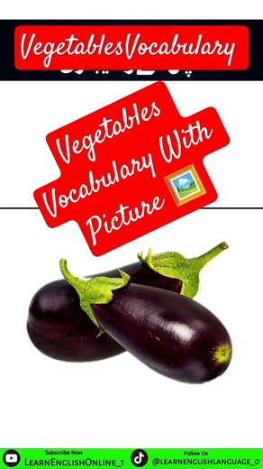 Vegetables Vocabulary With Picture 🖼️ #foryou #english #englishtourduspeakingcourse
