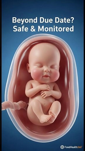 “Week 41–42 Pregnancy 3D: Safe Beyond Due Date Explained” #short