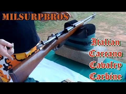 Italian Carcano Cavalry Carbine Shooting and Bolt Disassembly (6.5x52mm Mannlicher-Carcano)