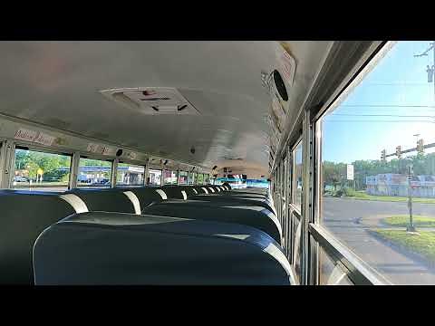 Back Seat Ride in A 2016 BlueBird Vision School Bus W/ Cummins ISB 6.7L