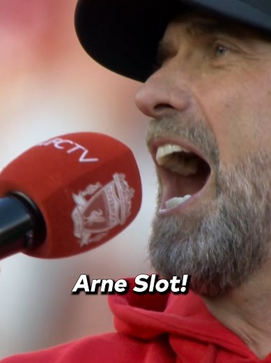 🗣️ 'ARNE SLOT! LA LA, LA LA LA!' 🔴 Jurgen Klopp leaves a lasting legacy and this new chant for Liverpool's incoming manager. #Liverpool #Klopp