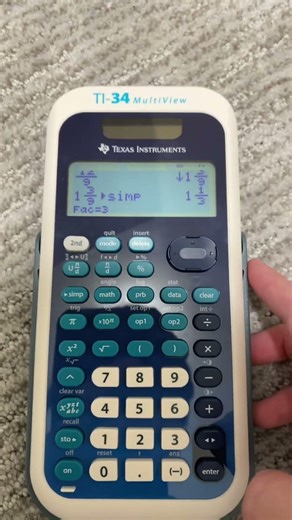How to simplify fractions on a calculator￼