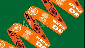 India Republic Day: India's Unity in Kinetic Typography Background, Immerse in the spirit of India's Republic Day with our kinetic typography video Background. The dynamic 'REPUBLIC DAY' text.