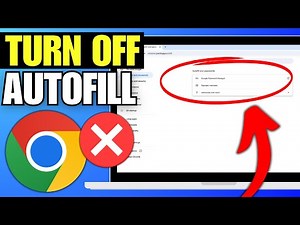 How To Turn Off & Disable Autofill in Google Chrome