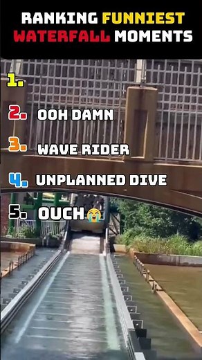 Ranking FUNNIEST WATERFALL Moments!