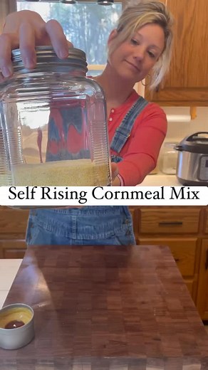 Self rising cornmeal! Makes this up ahead of time so when ya go to back cornbread it’s quick and easy to do so :) here’s the recipe: 4 c cornmeal (yellow or white) 1/4 c all purpose flour 2 tbsp baking powder 2 tsp salt When ready to bake take 2 c mix- 1 c buttermilk- 2 lg eggs-1/4 c melted butter and 1-2tbsp (sugar optional). Bake 400 in 8-10 inch cast iron for 20 minutes! #southerncooking #homecooking #recipes | The Bluegrass Family