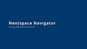 Demo - Navigator - Using Advanced Search - Nextspace Digital Twin Platform
