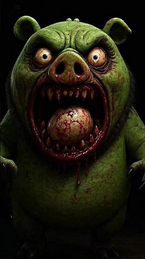 Horror Version of Angry Birds | Scary Angry Birds #horror #scary #creepy #angrybirds #shorts