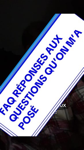 Enfin la vidéo FAQ réponse à vos questions !!#asmr #lowquality #fyp #ciscoasmr #faq