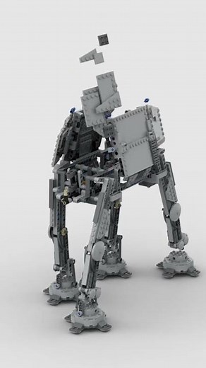 STAR WARS: Motorized Walking AT-AT (10178) | Lego Speed Build #shorts