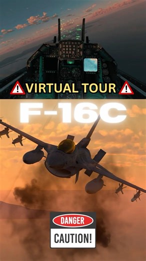 F-16C VIRTUAL TOUR | #warthunder #dcsworld #aviation #militaryaircraft
