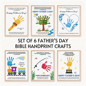 Father's Day Sunday School Crafts Preschool Father's Day Crafts, Religious Father's Day Church Crafts Toddler Christian Handprint Bundle Set - Etsy