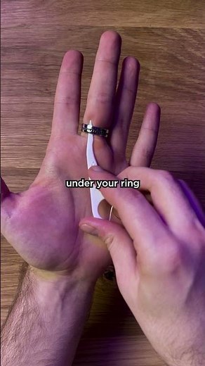 How to easily REMOVE A STUCK RING from your finger AT HOME!