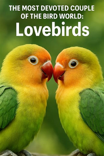 The Most Devoted Couple of the Bird World: Lovebirds #discover #Parrot #lovebird #cute