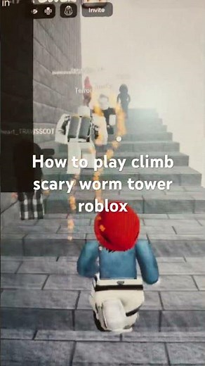 How to play climb scary worm tower roblox