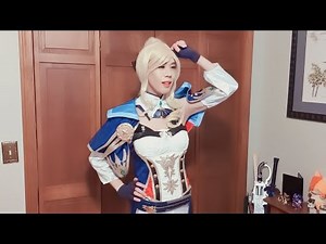 Male to Female Transformation | Transwoman cosplays Jean Genshin Impact | Model Girl