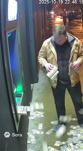 ATM Malfunction Caught on Camera — You Won’t Believe What Happened! 💸 #atm #usashorts #moneyglitch