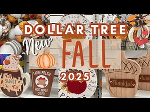 NEW Dollar Tree Fall and Decor 2025 | FALL Finds 2025 | NEW Arrivals Dollar Tree DIY 2025 🍁