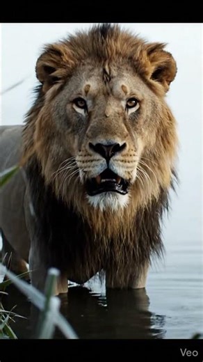 Swamp python takes down lion.