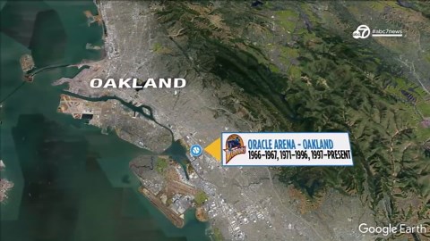 Golden State Warriors Bay Area arenas from 1971 to present day