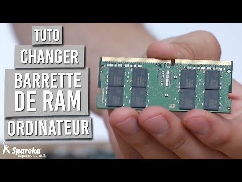 How to change the RAM module in a laptop