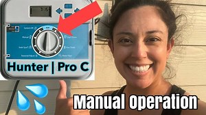 Hunter Sprinkler System Manual Start | Hunter Pro C Manual Operation